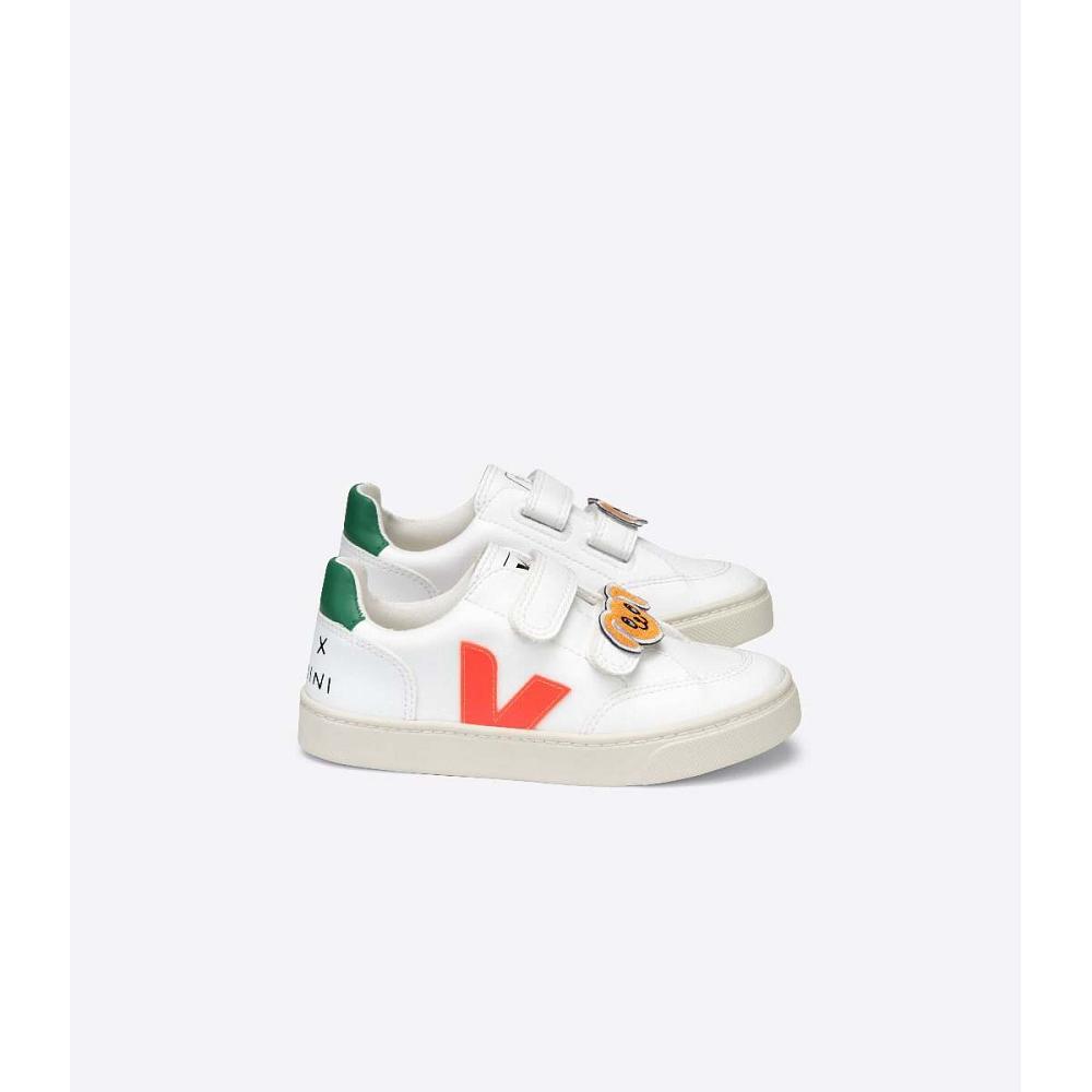 Veja V-12 CWL MINI-RODINI RABBIT Sko Barn Hvite | NO 807SGL